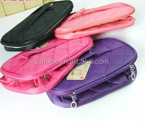 Portable Cosmetic Storage Makeup Bag / Travel Case Nail Polish Holder / folding cosmetic bag