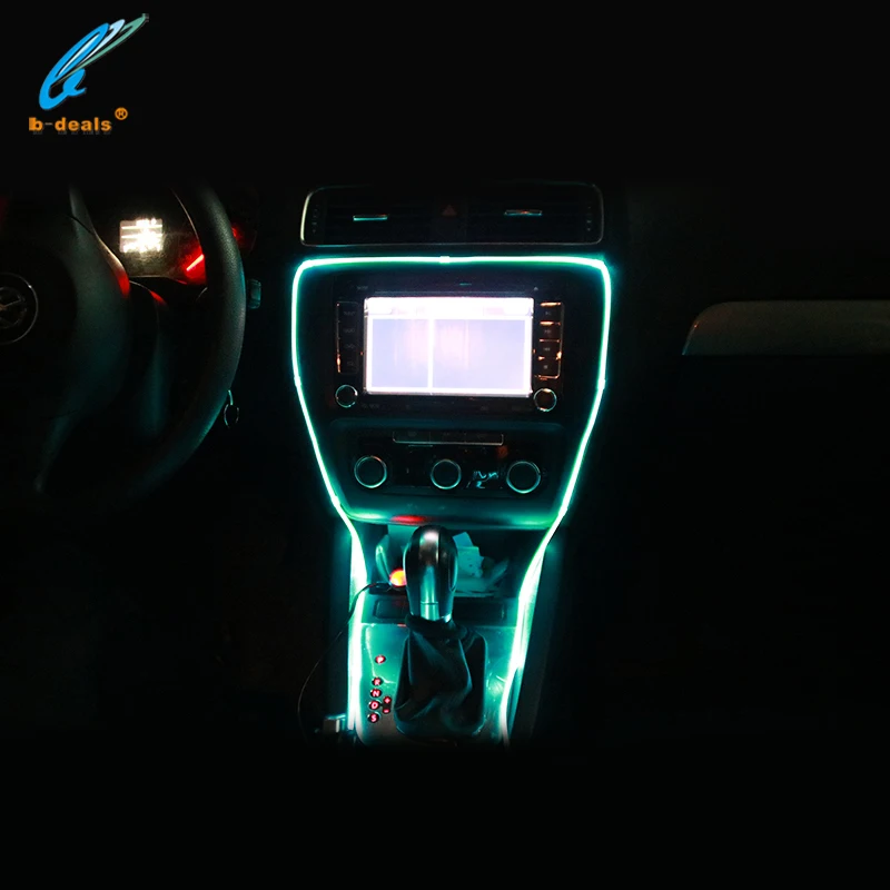 Автомобильные аксессуары, атмосферная световая лента для салона автомобиля, изменение цвета оптического волокна RGB