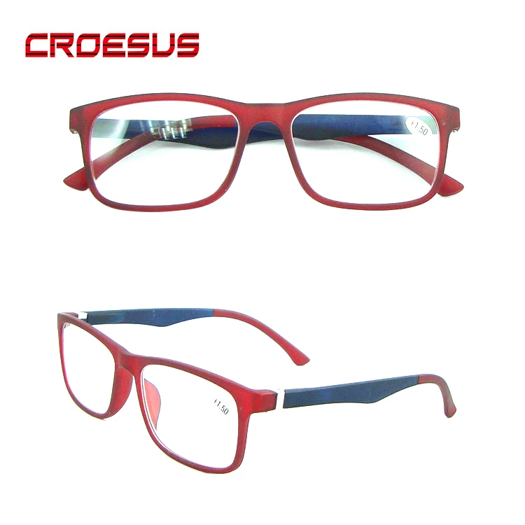 Прозрачные темно-красные портативные очки для чтения, пресбиопические очки, небьющиеся очки для чтения