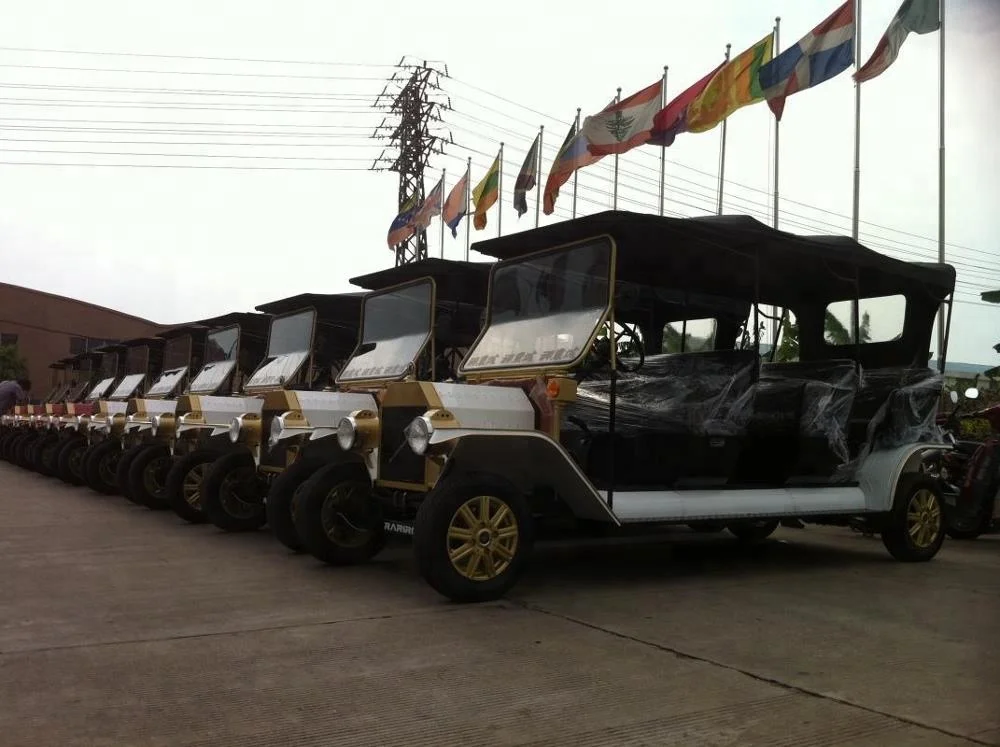 High quality AC motor vintage sightseeing bus tourist car