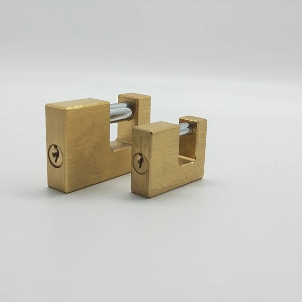 75mm High Quality Brass Padlock Outdoor Candado Security Rectangular Padlock