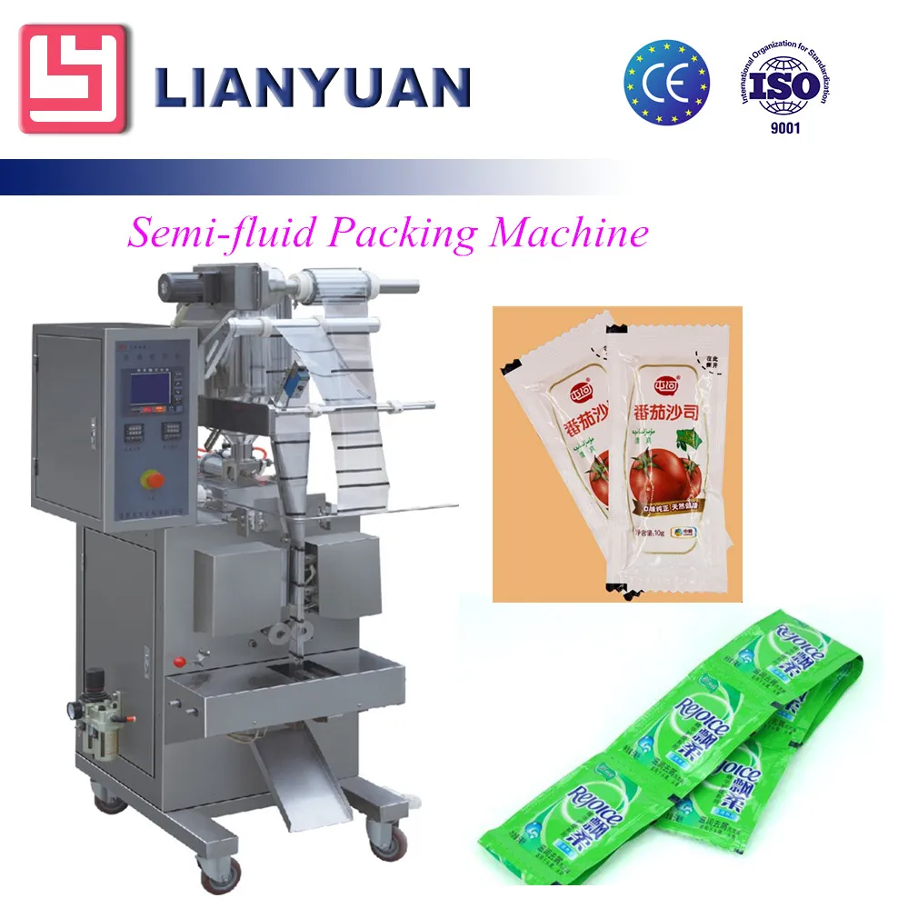 Automatic liquid sachet pouch form fill seal Fruit Jam Honey Paste Ketchup Mayonnaise Chocolate Liquid Packing