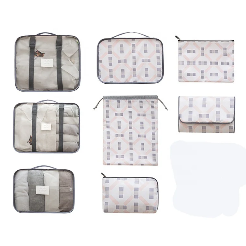 
Packing cubes 8 piece packing cubes 8 set travel packing organizers luggage 