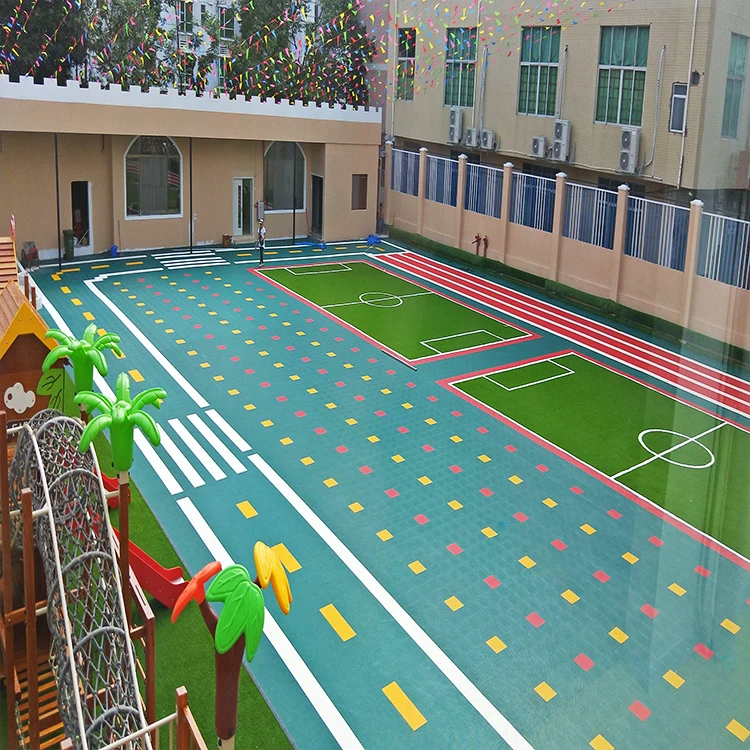 
Removable PP modular sports outdoor flooring for badminton court 