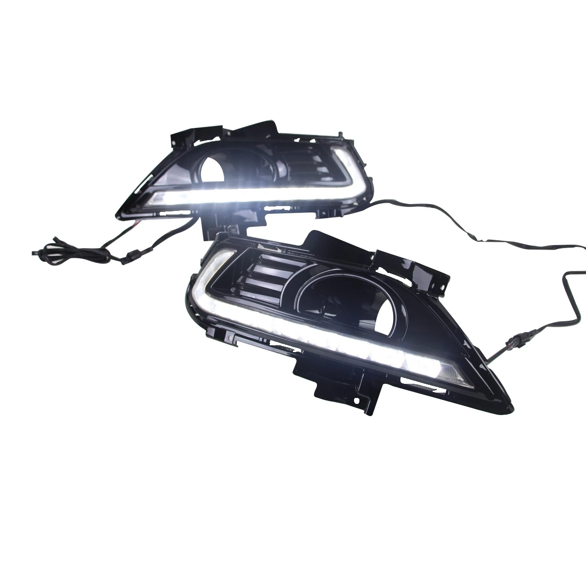 Aluminum DRL For Ford New Mondeo  Or Fusion 2013 - 2015 With Yellow Light