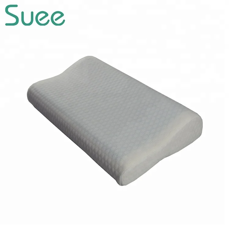 Wave Shape Cool Gel Contour Massage Orthopedic Elastic Memory Foam Pillow
