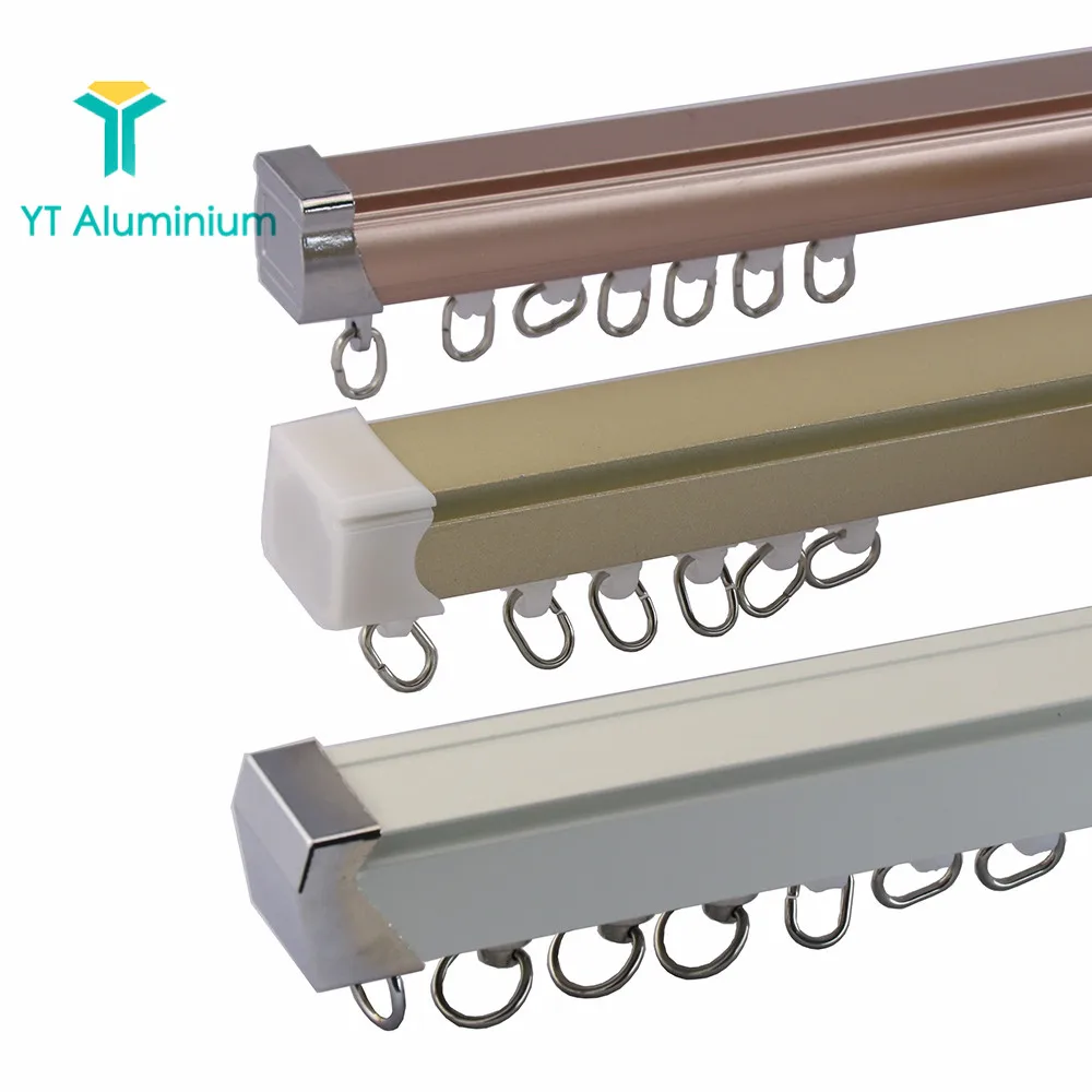 6m Aluminium Bendable Curtain Track Privacy Curtain Rail Track For Hospital Or Hotel