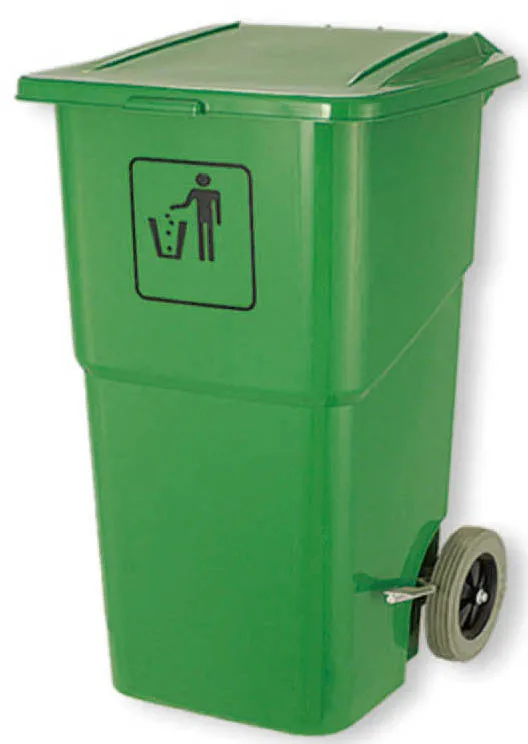 Round-shape stainless steel ground trash can with plastic bottom/ Commercial metal dustbin/ recycling bin/ sink GPX-17C (Grey)