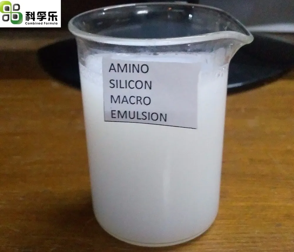 AMINO SILICON MACRO EMULSION for Textile high surface smoothness excellent hand smoothing effect