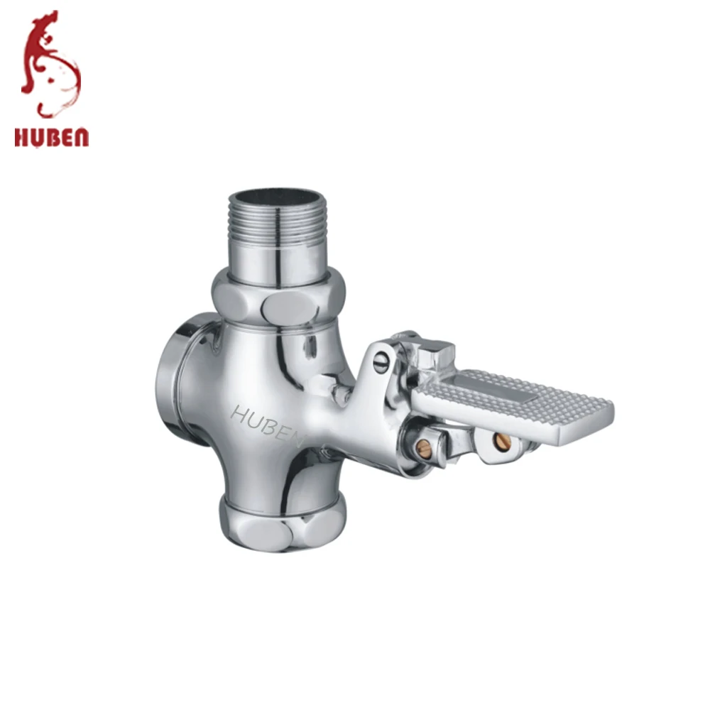 Public toilet brass pedal valve flush valve
