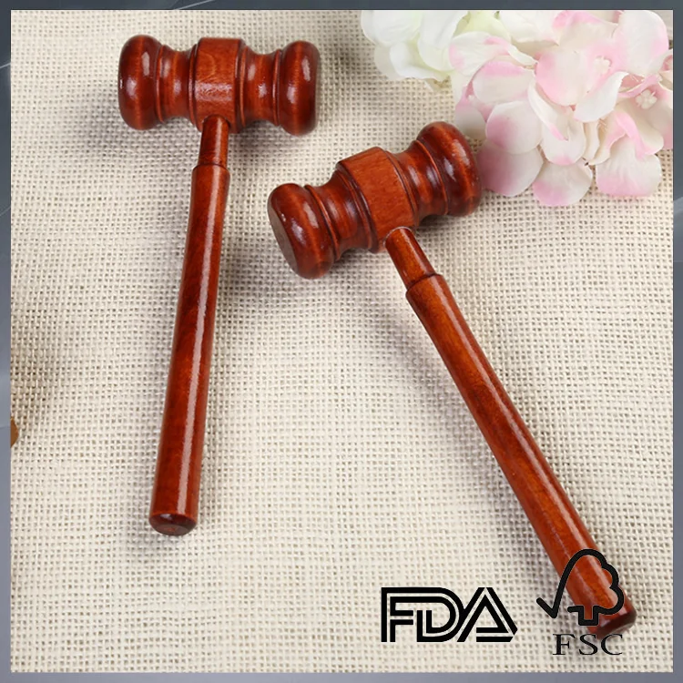 custom natural wood hammer wooden law mallet wood gavel