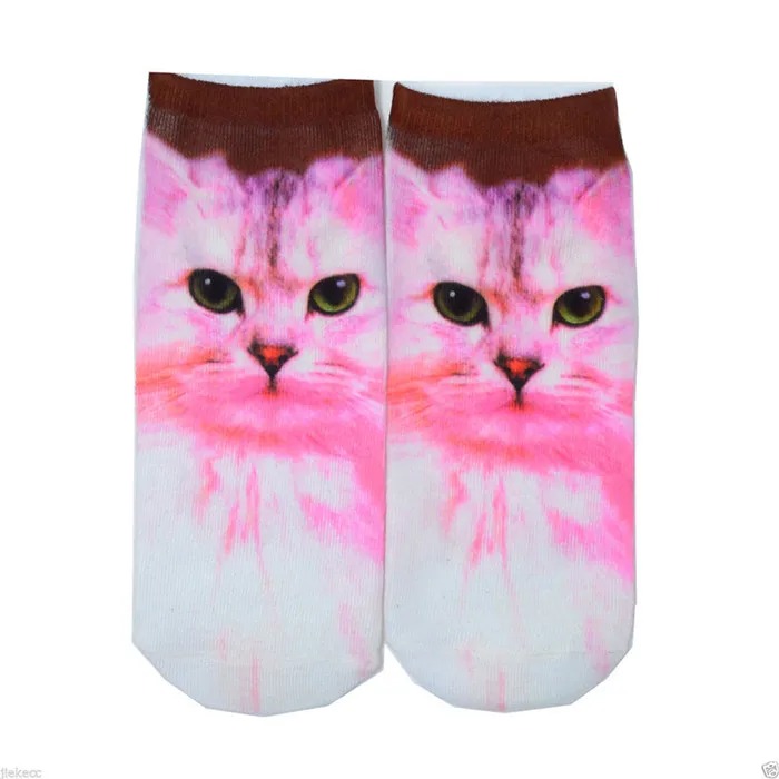 NOVELTY ANIMAL Womens Ankle Sublimation Socks No Show, Novelty Print No Show Socks, Fashion Low Cut No Show Sublimation Socks