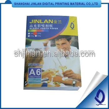 Factory wholesale hiti s420 photo paper and ribbon high glossy photo paper for inkjet printer