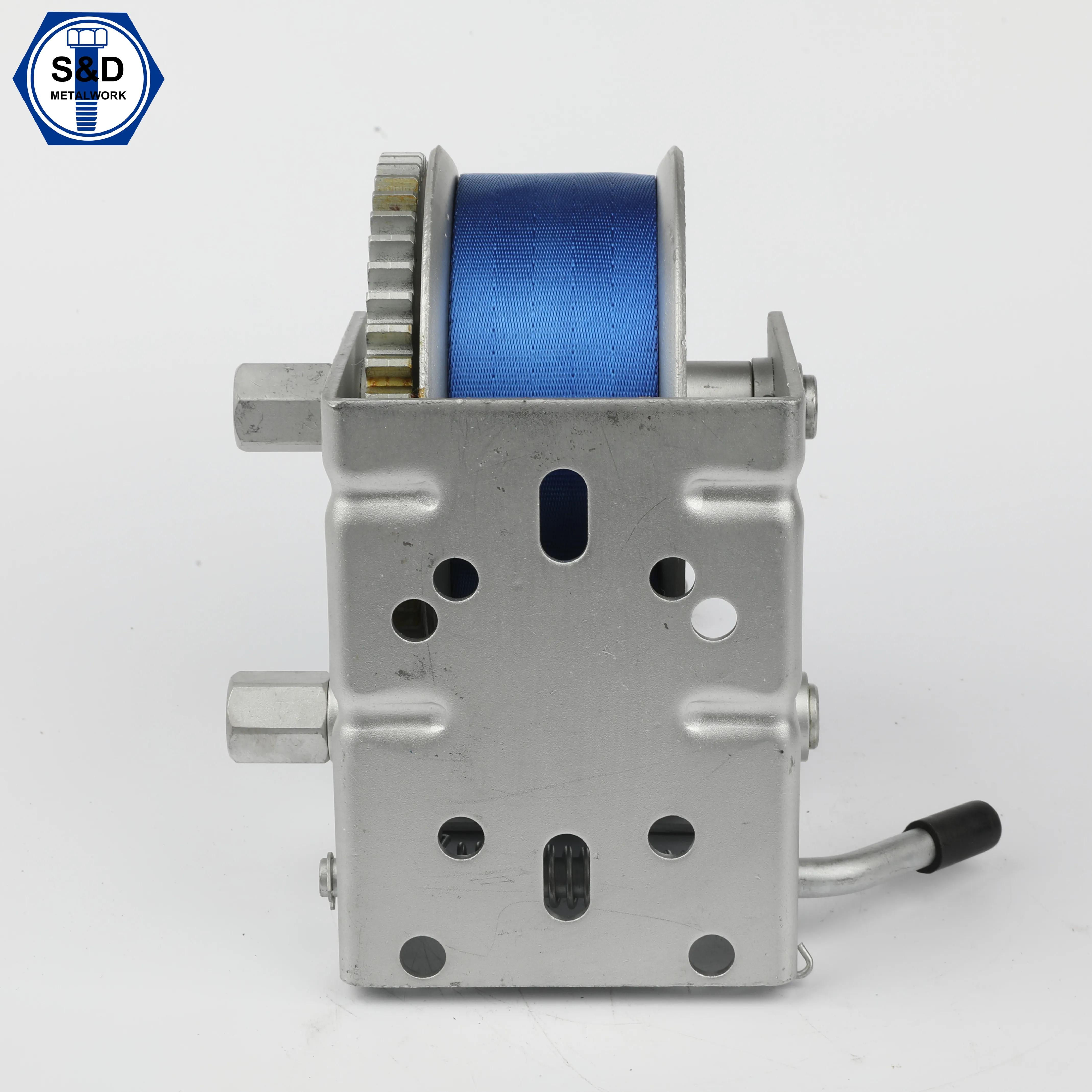 boat trailer manual mini manual hand portable winch 1500kgs with webbing