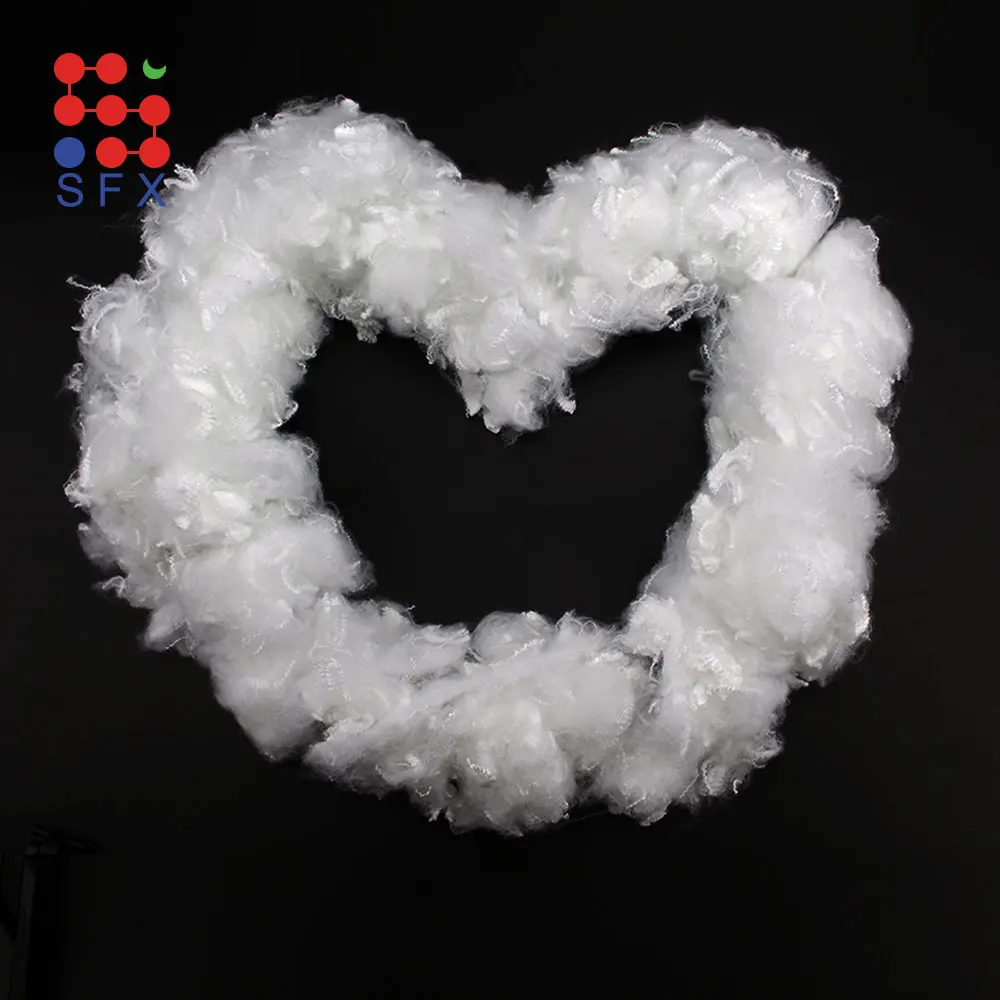 Cheap polyester staple fiber for Pillow and sofa padding pearl wool etc