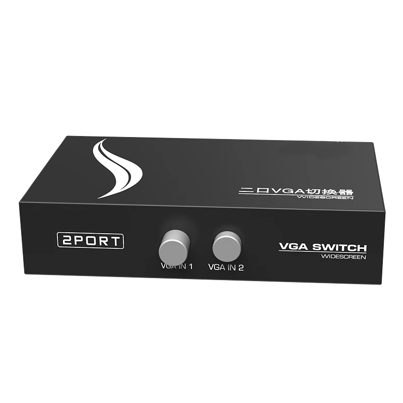 Hot sale audio video auto 2 port vga switch 2 input 1 output