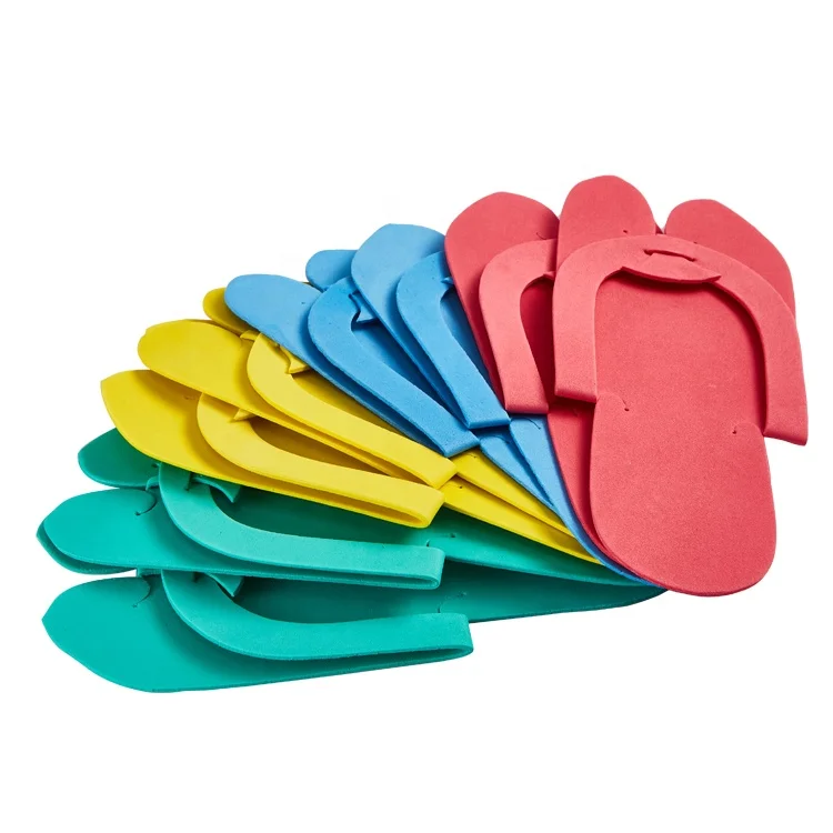 Wholesale Good Sale Disposable Colorful EVA Slipper for Nail Salon,360 Pairs/Box
