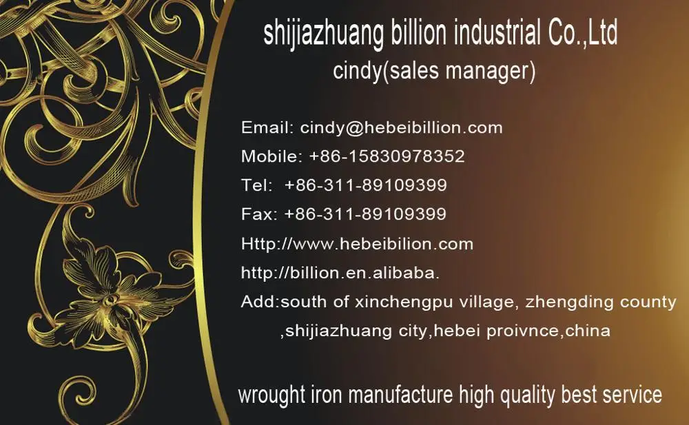 forged steel windows railing design