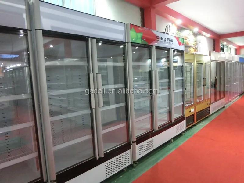 Refrigerator showcase with sliding doors+display showcase refrigerator