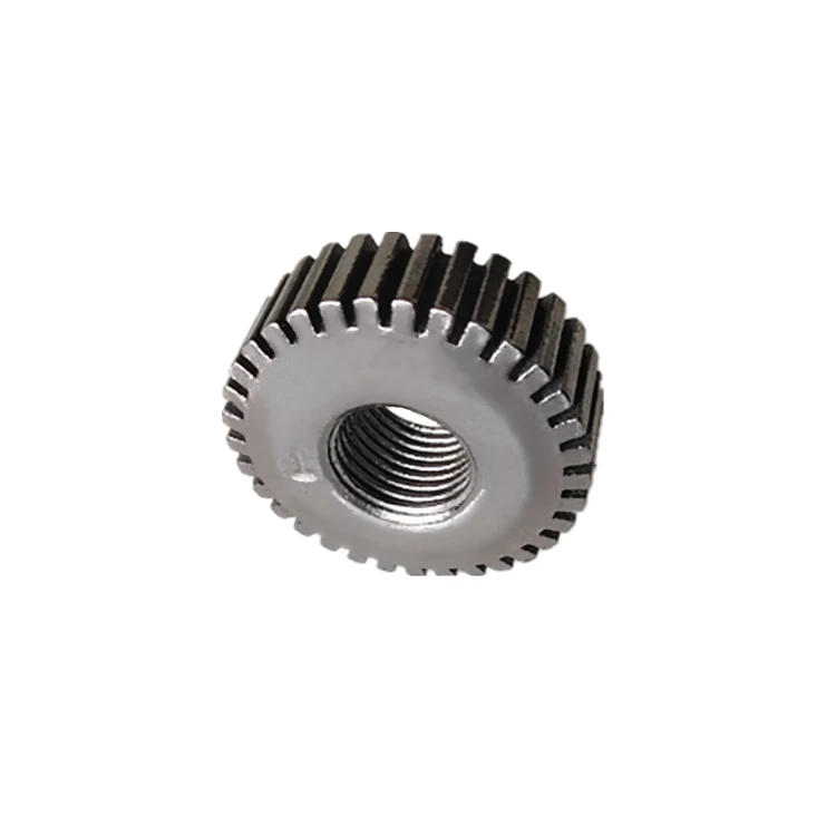 Индивидуальная стальная Резьбовая гайка с прямой прямоугольной шестерней для двигателя вращающегося затвора