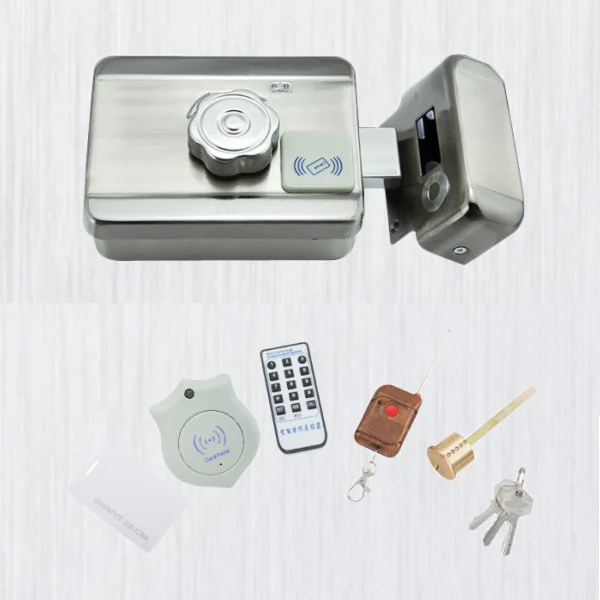 Intelligent Electronic Door Lock with Deadbolt, Knob, Push Button