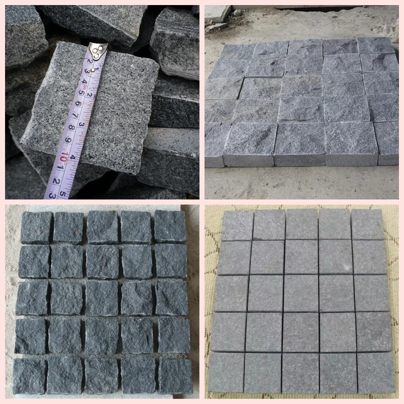Chinese Cheap Outdoor Black Pavers for Driveway 10x10x5cm