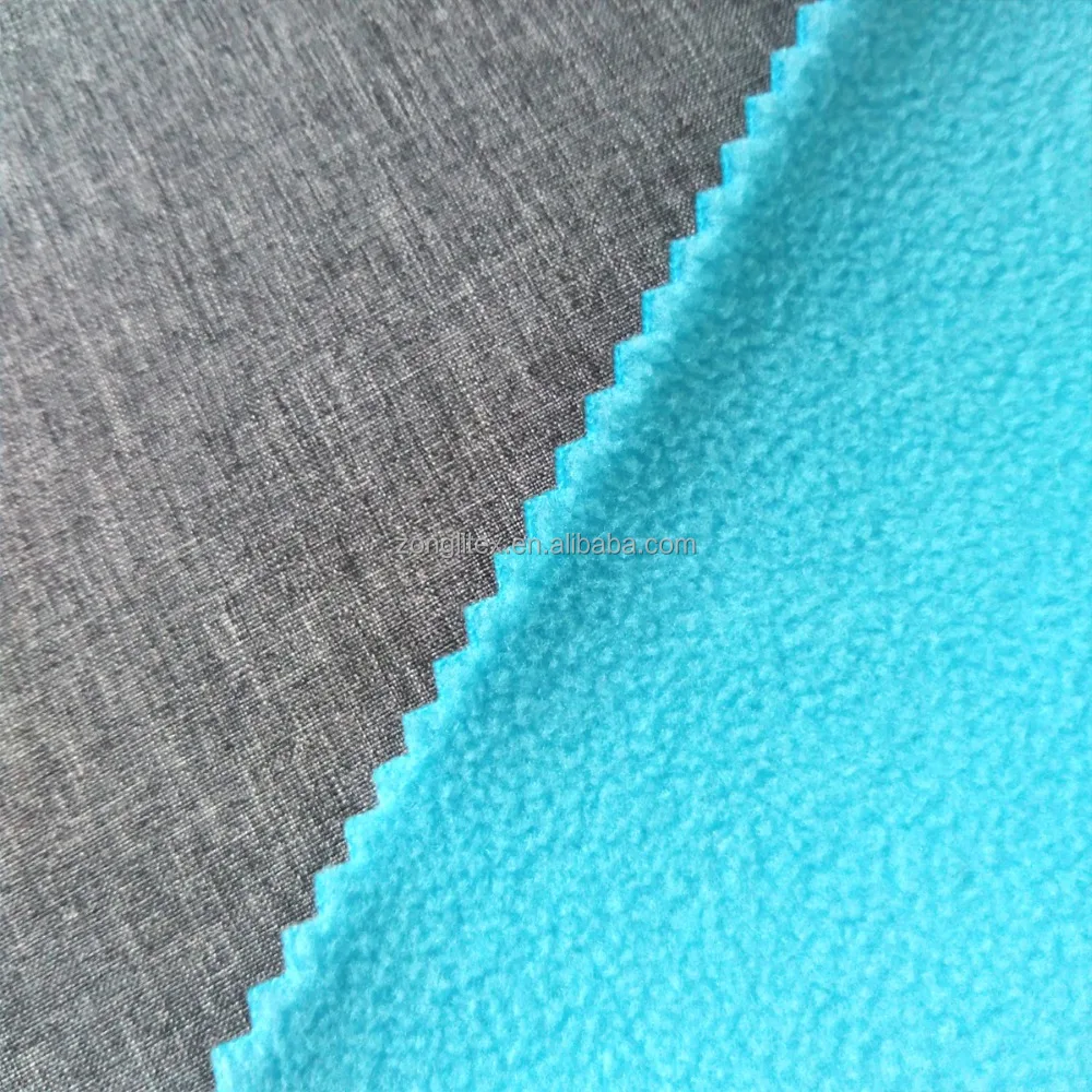 3-layer breathable and waterproof softshell fabric polar fleece bonded