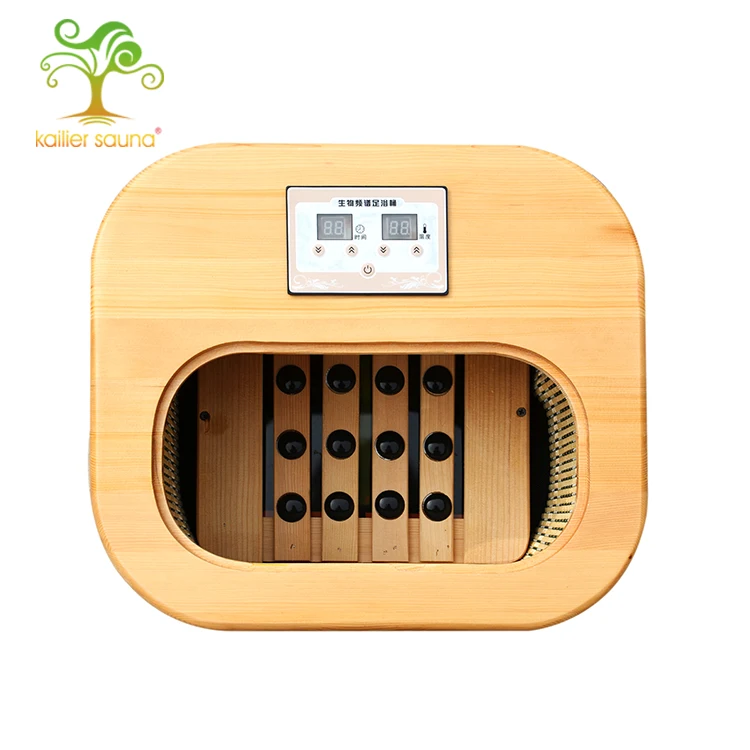 Foot physical therapy wooden steam sauna cabin