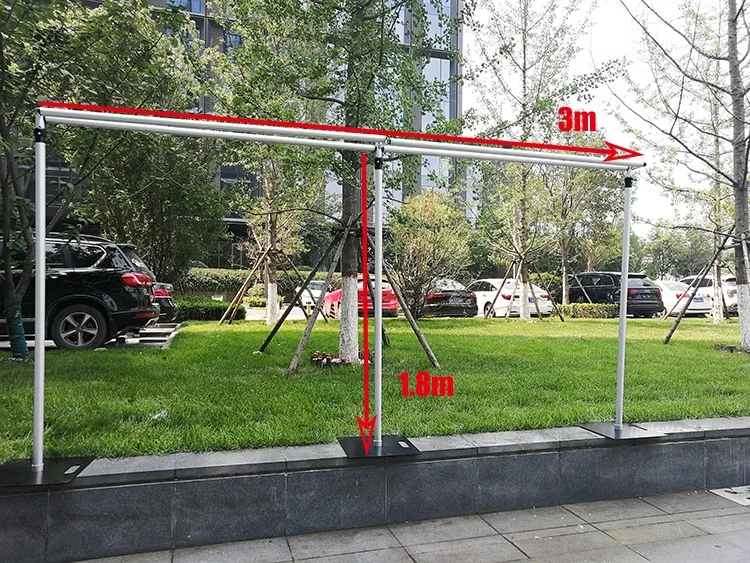 High Quality Adjustable Aluminum Event Double Crossbar Hangers Pipe And Drape On Sale