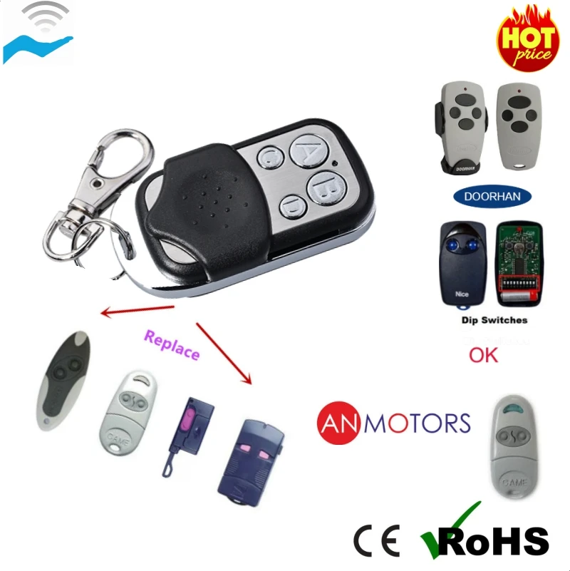 ABCD button rf Remote control for gates & doors Opener 433.92mhz remote duplicator