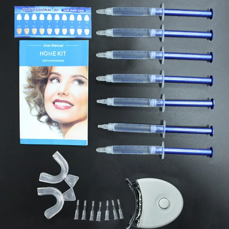 15set/lot Teeth Whitening Kit Care Oral Hygiene Tooth Whitener Bleaching White With 44% Carbamide Peroxide Free Shipping