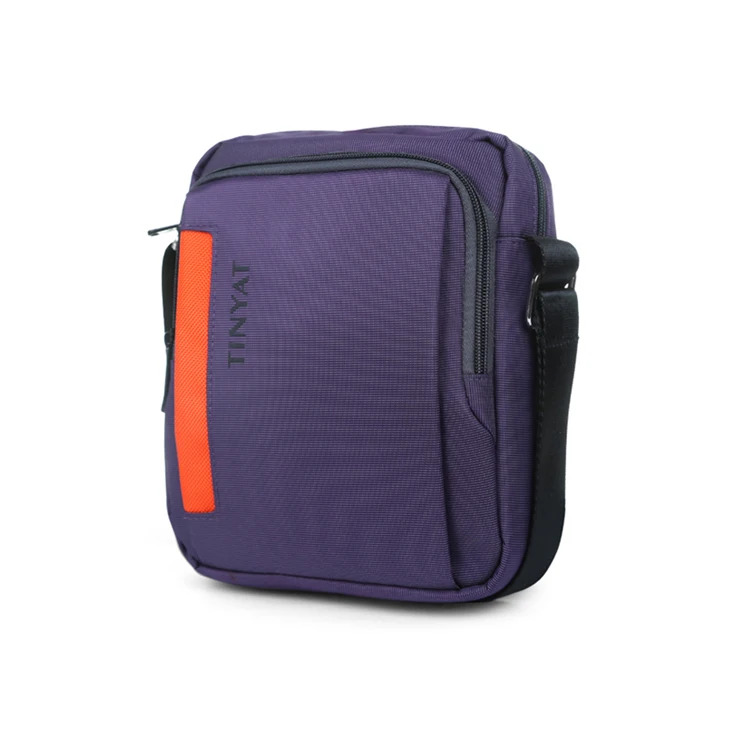 TINYAT Crossbody Durable Shoulder Bag Pocket Messenger Nylon Travel Purse