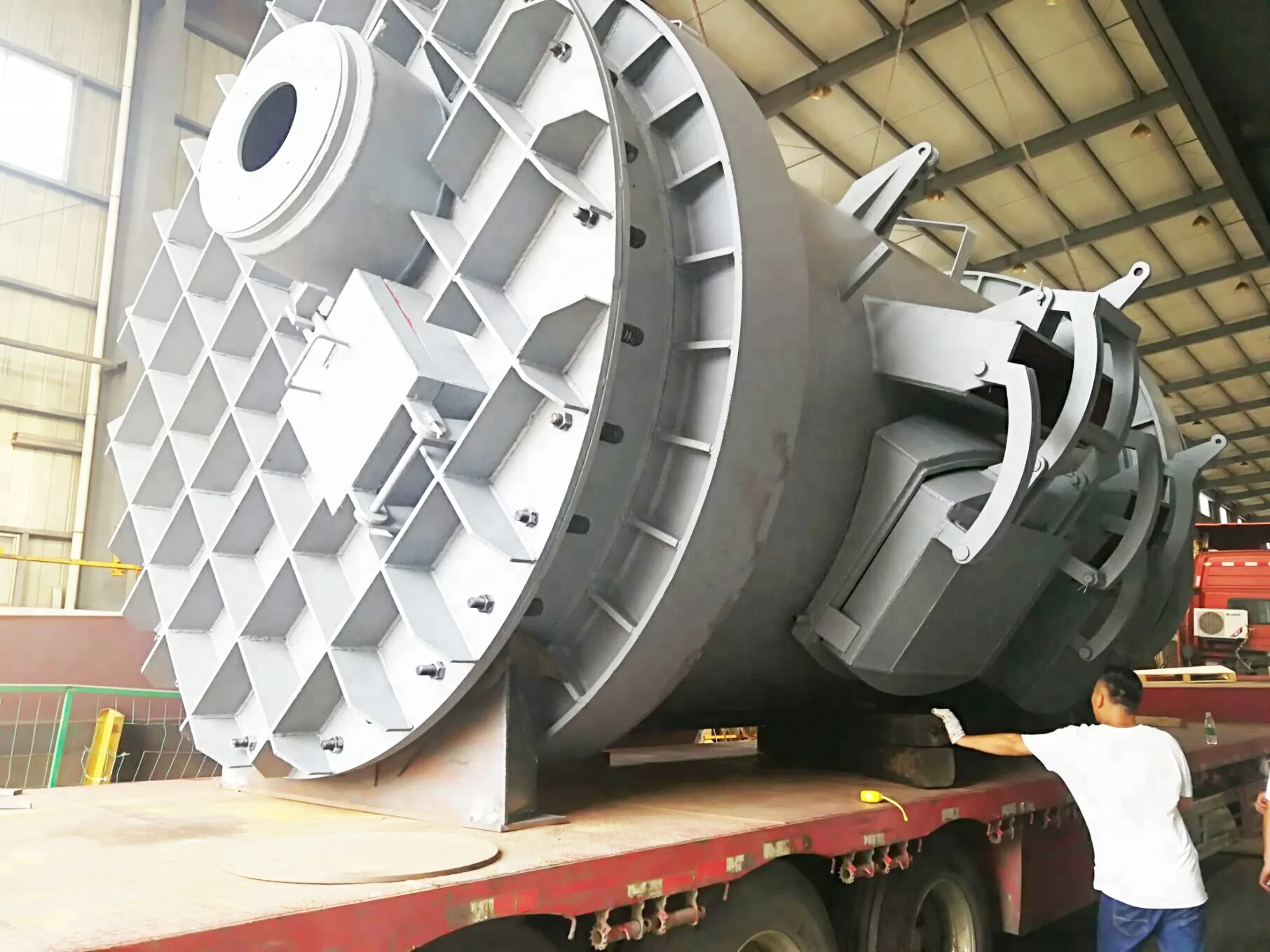 50T Gas Fired Hydraulic Tilting Copper Refining Furnace