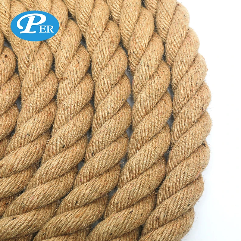 38mm 50mm Premium Gym Jute Power Training Hemp Climbing Battle Ropes With sleeve