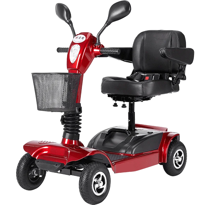 
CE Approval 250W Lithium Battery Lightweight Small Electric 4 Wheels Folding Mobility Scooter 