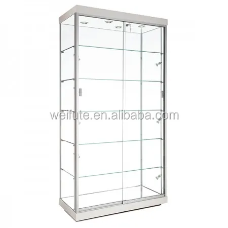 
Fancy collection glass display showcase ,museum tempering glass display showcase with lock 