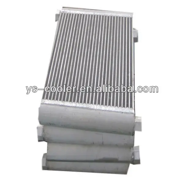 hydraulic oil cooler radiator for construction machine / double pipe heat exchanger / radiator / water tank for Komatsu