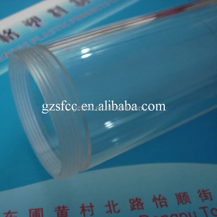 customized threaded acrylic tubes in various sizes