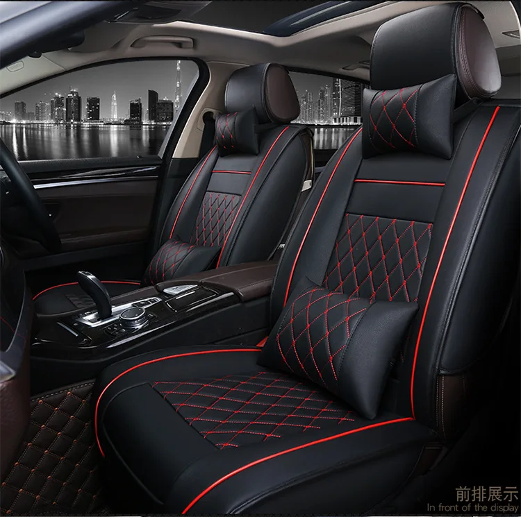 5D Leather Material Universal Seat Cover  and 7pcs No. of Seat Covers Luxury Car Seat Cover