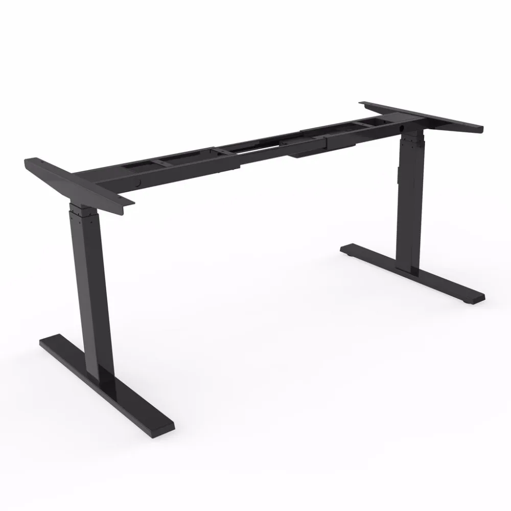 3 stage Dual motor Electric Hight Adjustable Desk Frame Heavy Duty Steel Stand Up Desk for Smart office