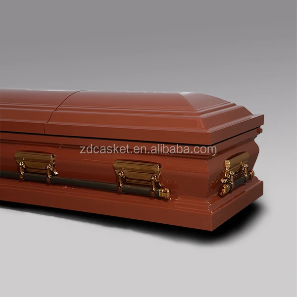 18ga metal casket brown casket urn square casket camouflage fabric