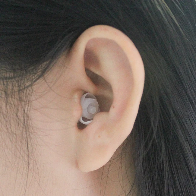 Popular Customized logo Safety Soft soundproof Silicone Sleep Earplugs For Noise