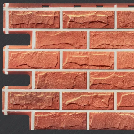 Plastic Lightweight Faux Brick Exterior Wall Panels For Old Building Renovation