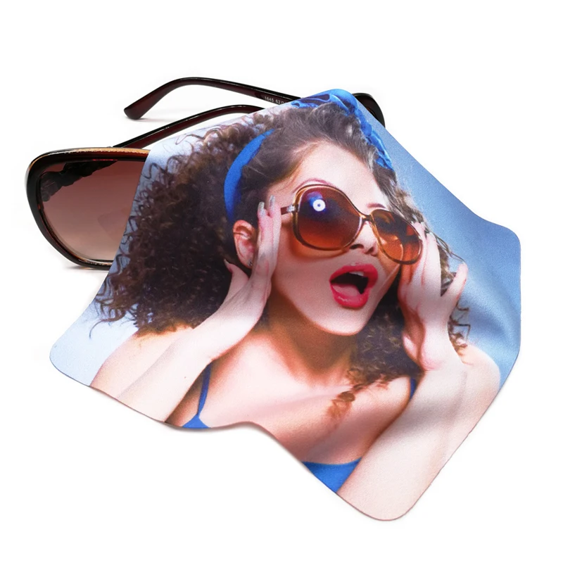 Custom Logo Printed Microfiber Glasses Sunglasses Eyeglasses Cleaning Cloth