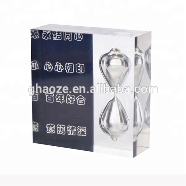 Promotion Gift Acrylic Hourglass 2 Minute Acrylic Sand Timer