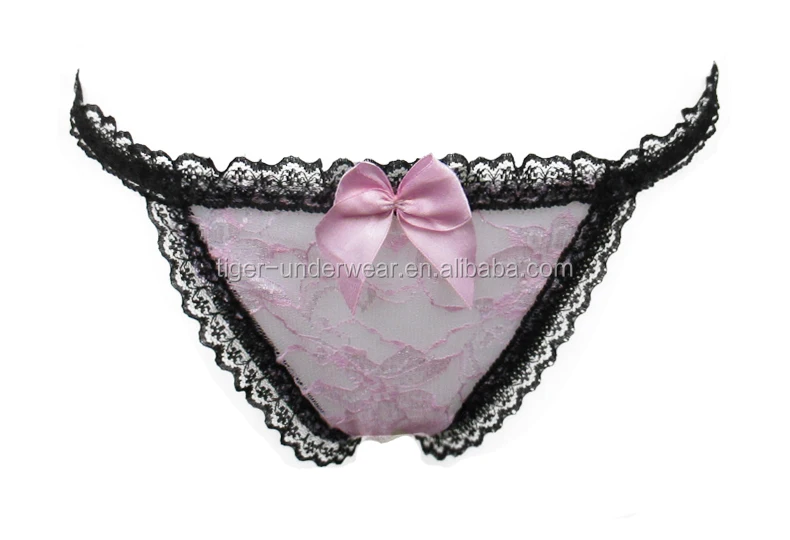 lace see through  beading sexy g-string for women making love