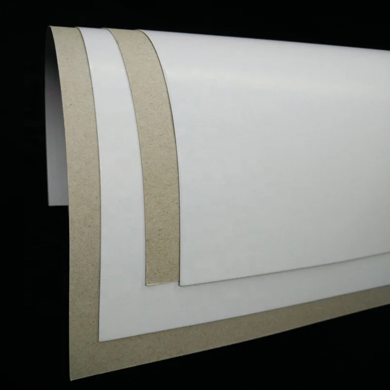 0.28mm-0.58mm paperboard duplex board with grey back cardboard thickness