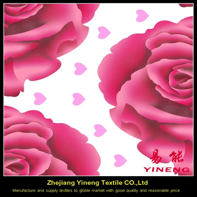 Оптовая дешевые модный дизайн мягкий 100% полиэстер равнина печатные цветочный дизайн ткань используется для пододеяльник наборы