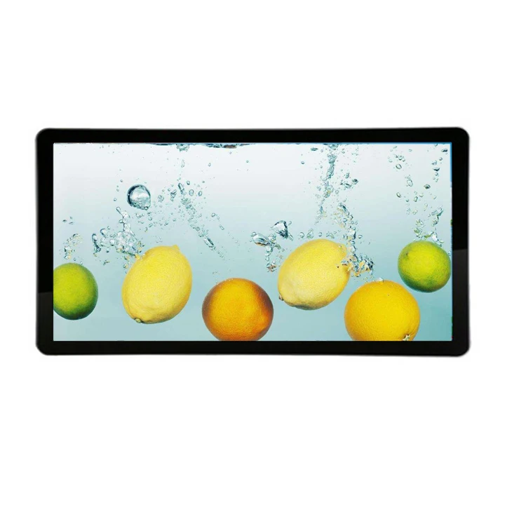 Крытый окно ad digital signage ультра тонкий настенный крепимый СИД коммерчески рекламы экран дисплея