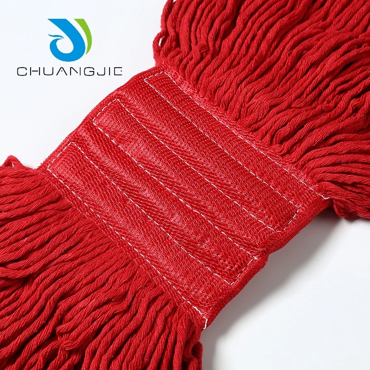 Practical detachable red household wet mop head refill